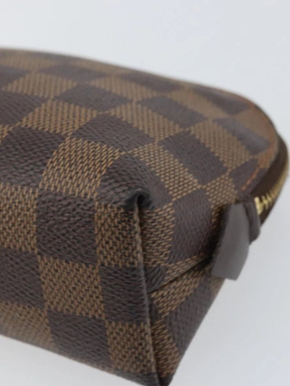 LOUIS VUITTON Damier Ebene Pochette Cosmetic PM Pouch N47516 LV Auth 169121 - Picture 8 of 16